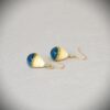 "Gouttes" bico aigue-marine-ivoire-aventurine