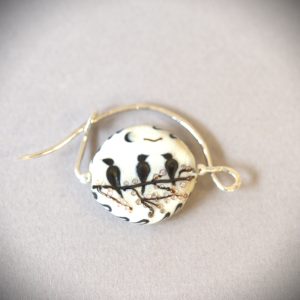Broche "Oiseaux" recto-verso