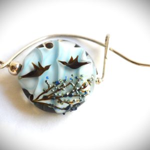 Broche "Oiseaux-Arbre de vie"