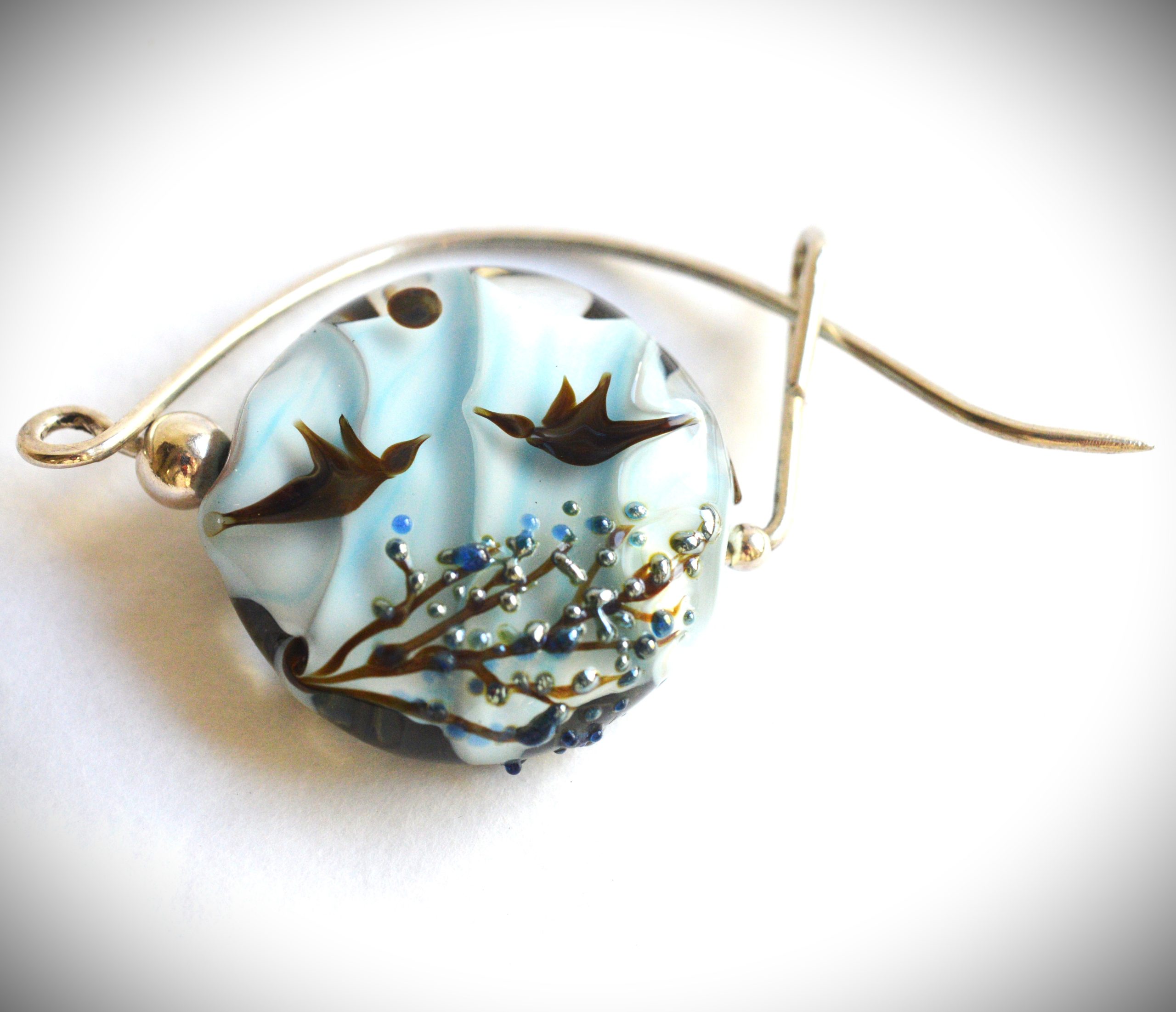Broche "Oiseaux-Arbre de vie"