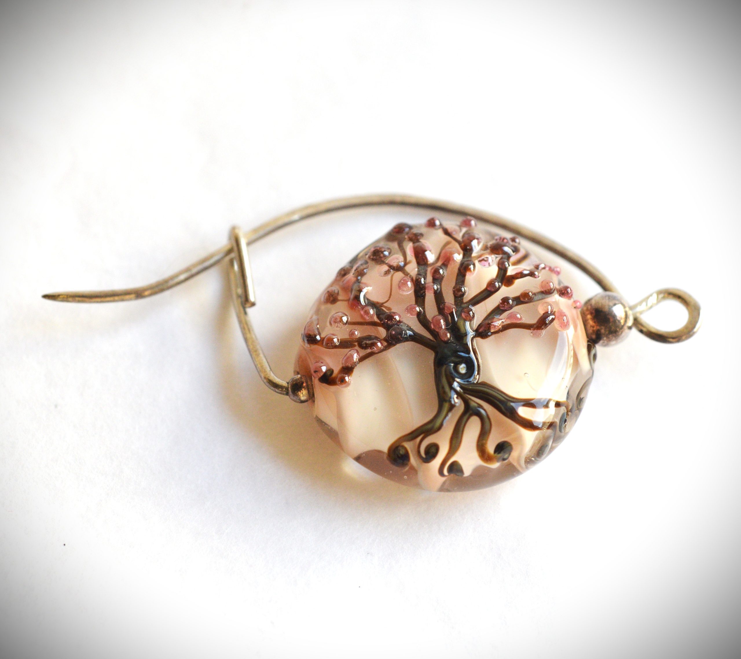 Broche "Oiseaux-Arbre de vie"