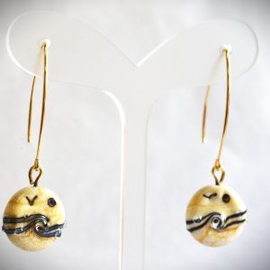 Boucles d'oreilles "Esquisse" paysage