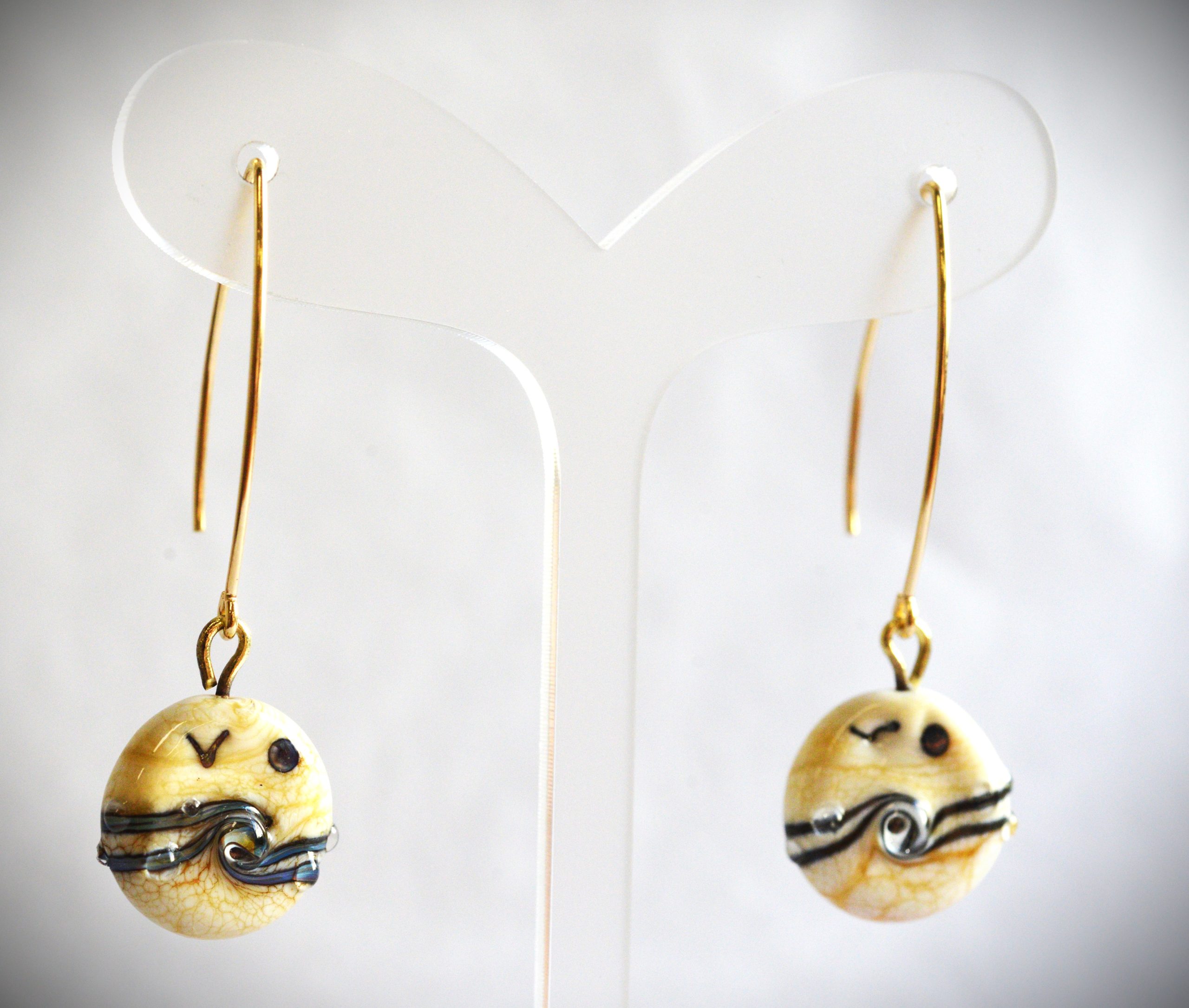 Boucles d'oreilles "Esquisse" paysage