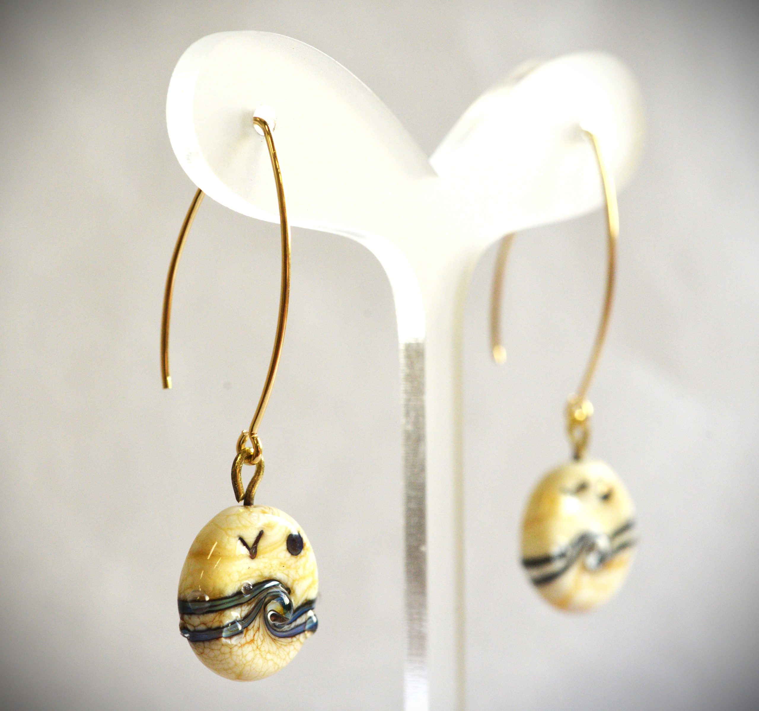 Boucles d'oreilles "Esquisse" paysage – Image 2