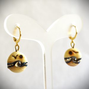 Boucles d'oreilles "Esquisse" paysage