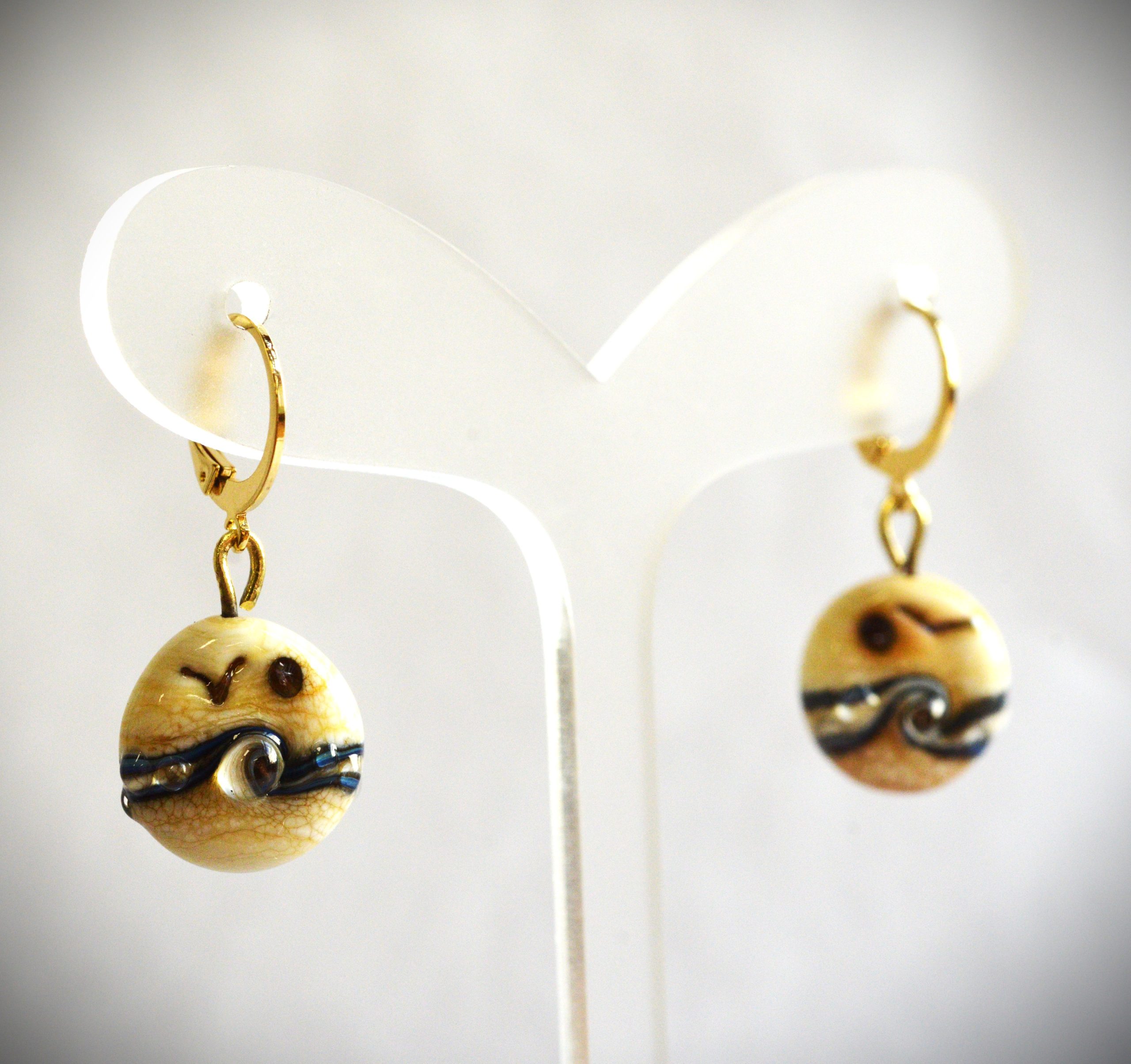 Boucles d'oreilles "Esquisse" paysage
