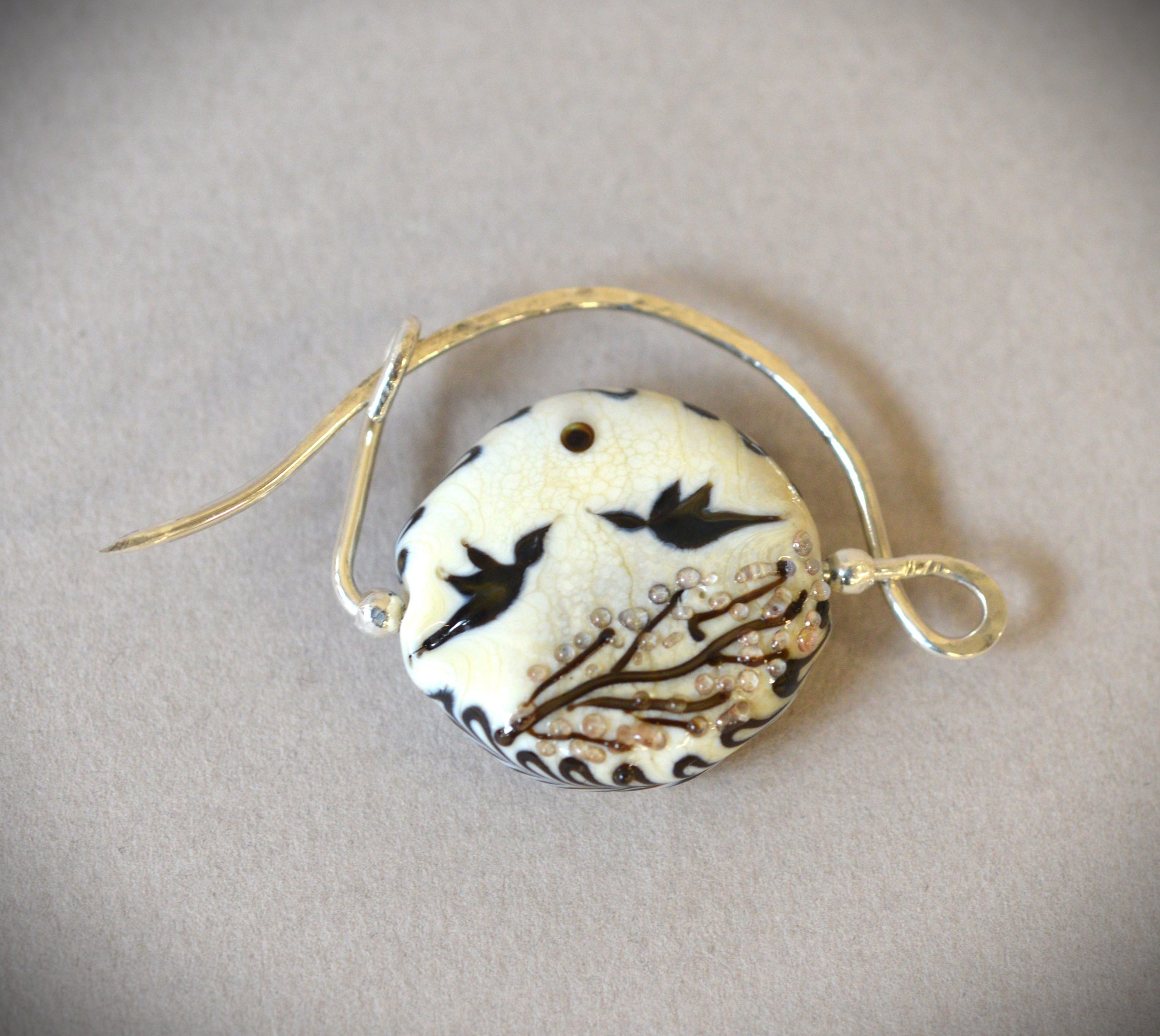 Broche "Oiseaux" recto-verso – Image 2